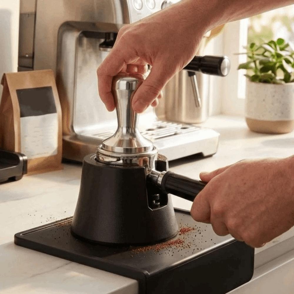 51/53/58 MM Coffee Tamper Holder Height Adjustable Card Slot Espresso Handle Holder Anti-slip Base Universal Coffee Tamper Base