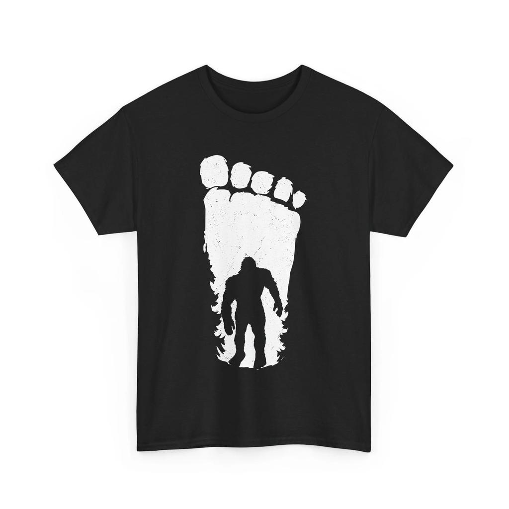 Bigfoot Footprint T shirt, Sasquatch Lovers Bigfoot Believers Women Men Shirt