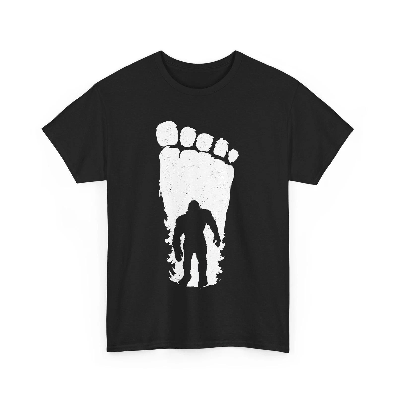 Bigfoot Footprint T shirt, Sasquatch Lovers Bigfoot Believers Women Men Shirt 2XL