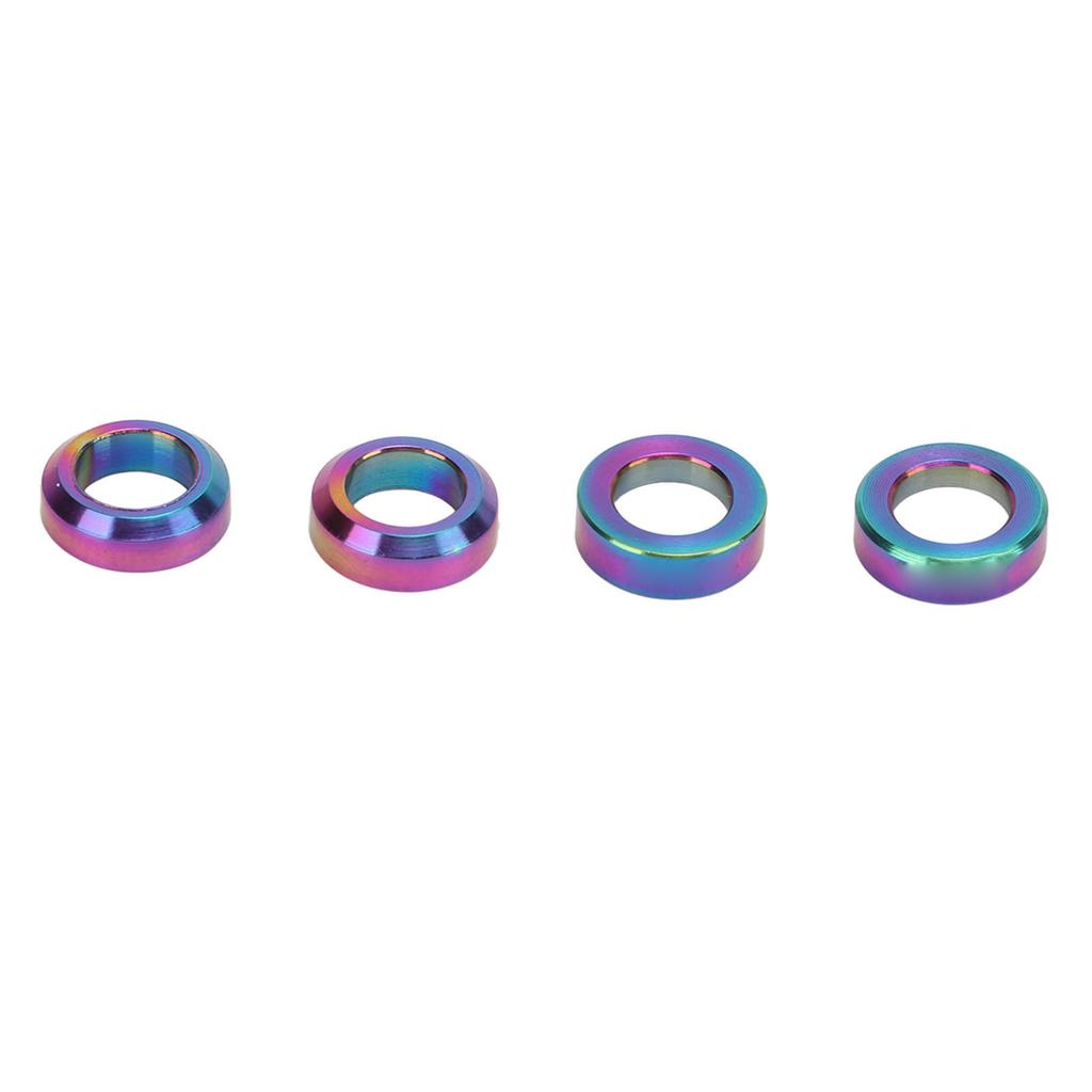 4pcs Bike Brake Caliper Spacer Titanium Alloy Concave and Convex Mountain Bike Brake Caliper Washer
