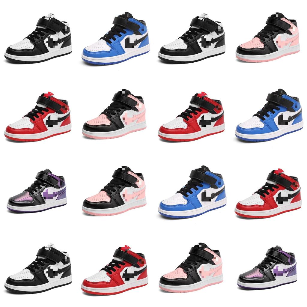 Stilvolle Atmungsaktive Kinder Basketballschuhe Aj1 High Top Sneakers Für Jungen Und Mädchen In Lebhaften Farben