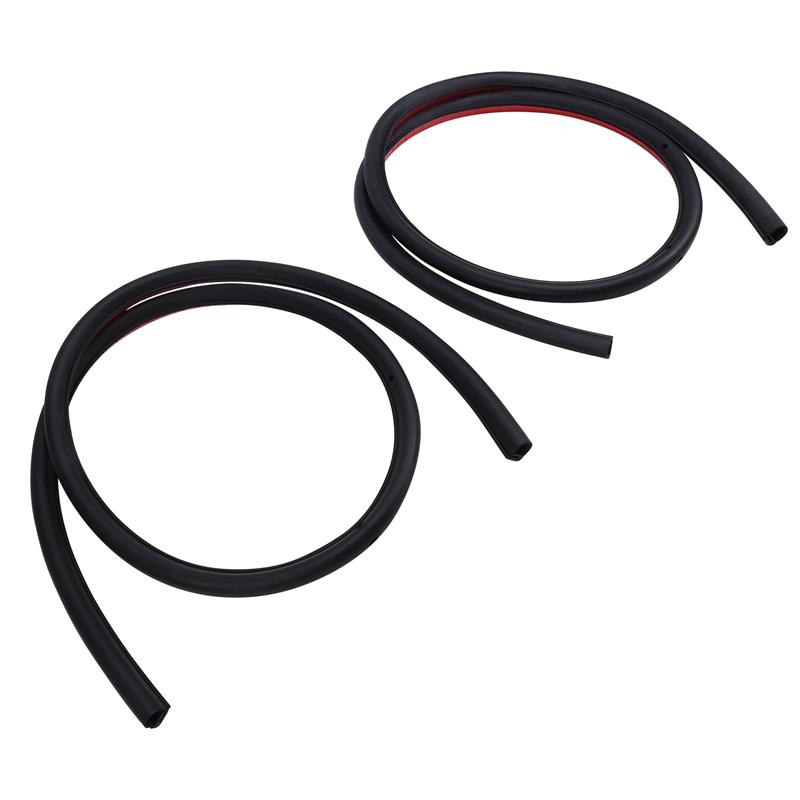 1Pair Car Rear Door Seal 1090509-00-D 1090508-0-D For Tesla Model 3 2017- Door Sealing Rubber Waterproof Strips