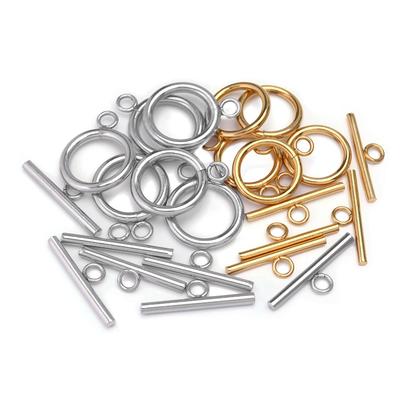 4 Sets/Lot Stainless Steel OT Clasp Fastener Toggle Clasp Connector for Jewelry Making DIY Bracelet Necklace Accessories Supply