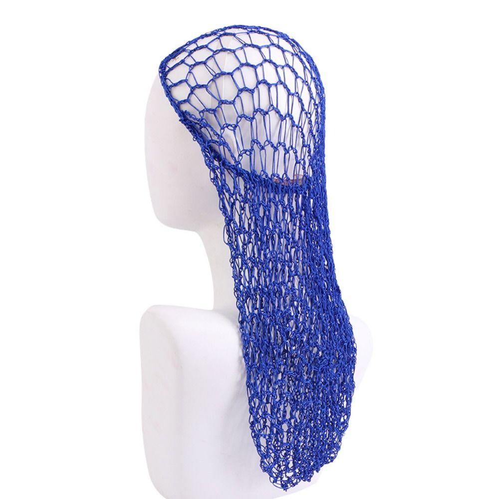 Night Cap Mesh Hair Net Elastic Hair Care Sleeping Hat Fashion Long Crochet Hair Snood  Women