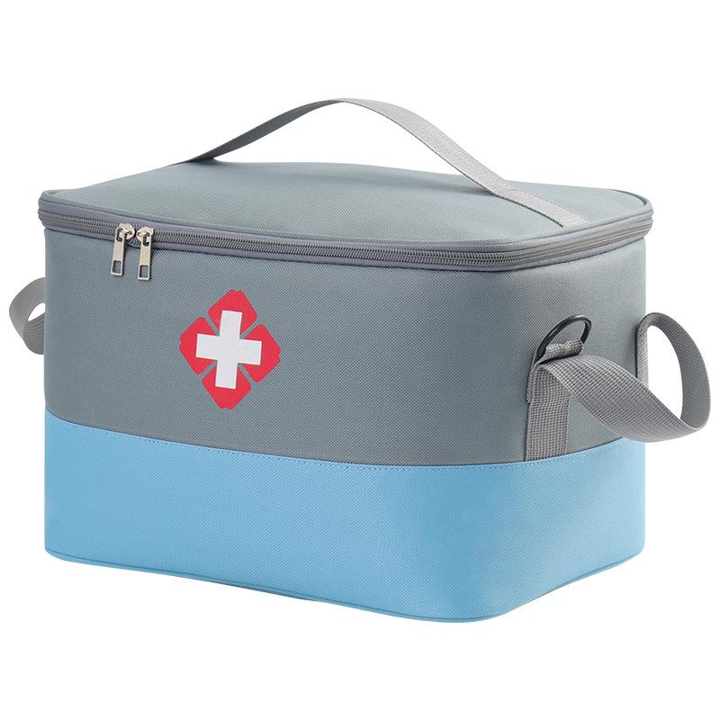 Portable Large-Capacity Medicine Bag: Outdoor Foldable Drug Storage & Travel First Aid Kit