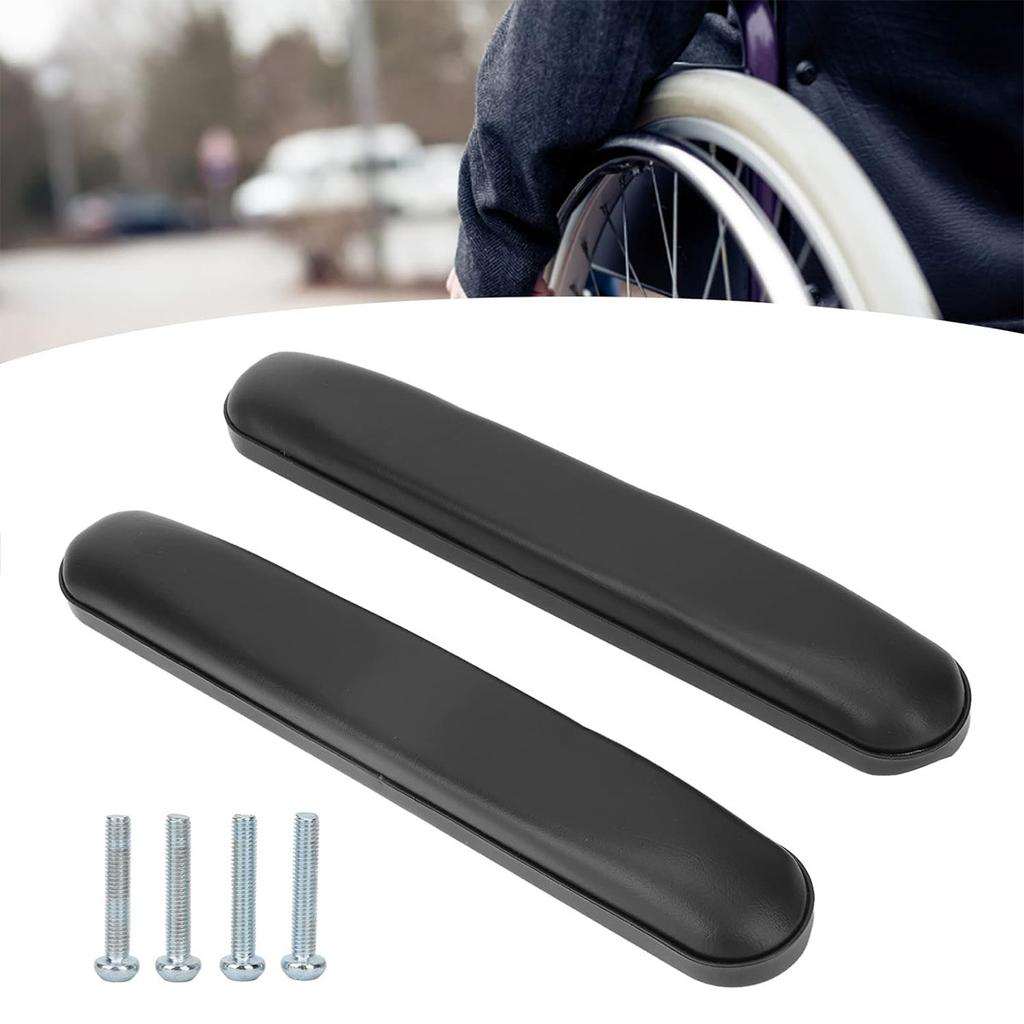 1 Pair Wheelchair Armrest Cushion Universal Waterproof Wear-resistant Scratch Resistant Wheelchair Armrest Ergonomic Design