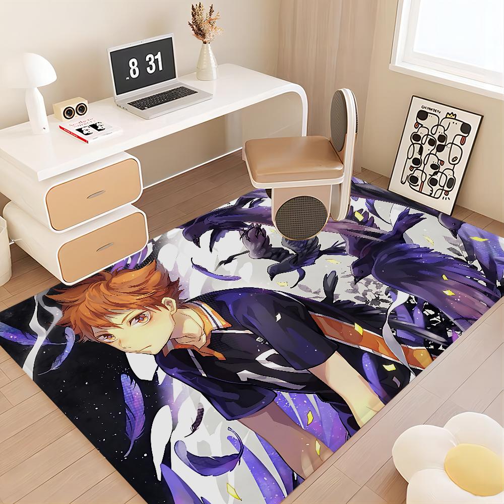 H-Haikyuu Anime Floor Mat Rectangle Anti-slip Home Soft Badmat Front Door Indoor Outdoor Mat Hotel Decor Mat