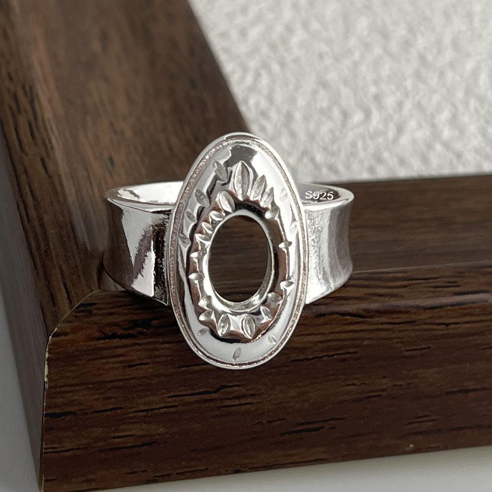 Inele din Argint Sterling 925 pentru Femei Cuplu Minimaliste Lucrate Manual Simple Floare Fundă Inimă Bijuterii Fine Cadou Previne Alergia