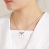Lemegeton Collana con Ciondolo Personalizzato su Misura Nome di Famiglia Bambino Bambina Bambini per Donna Uomo Bambino Nome Data Inciso Gioielli Regalo