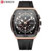 CURREN Man WristWatch Waterproof Chronograph Date Men Watch Military Top Brand Luxury Silicone Original Sport Male Clock 8443