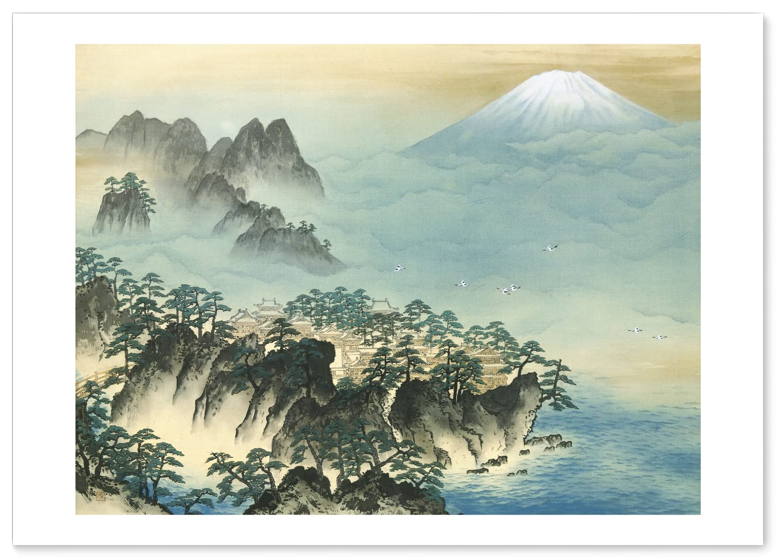 

Poster: Mount Horai by Yokoyama Taikan, Japanese painting, A3 size (Made in Japan), interior wallpaper, painting, art, wallpaper poster, art poster