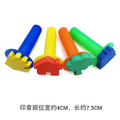Children s drawing graffiti sponge brush seal roller roller paint teaching tool children s diy early education teaching aids