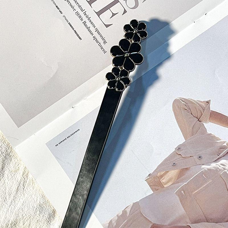 

Fashionforward Waist Womens Chain Dress With Elegant Belt For Effortless Chic Style Flower2 Black