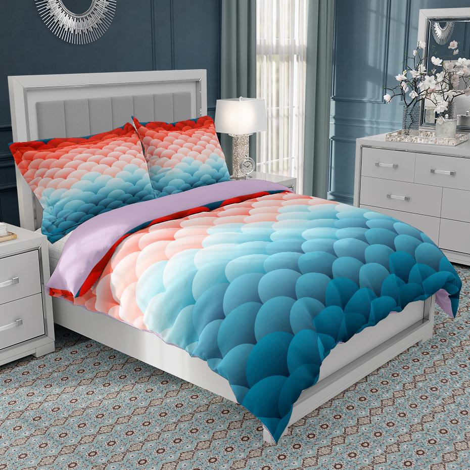 Colorful Weave Bedding Set Rainbow Psychedelic King Queen Double Duvet Cover 3D Geometric Comforter Cover Microfiber Quilt Cover