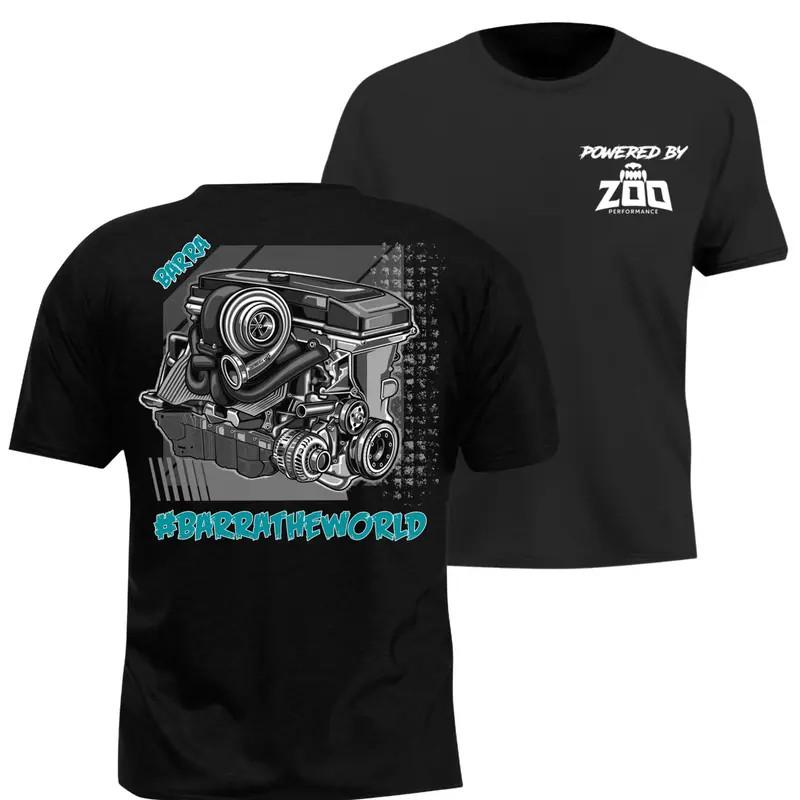 Powered By Zoo Performance T-Shirt Barra Turbo Racing Graphic Tee