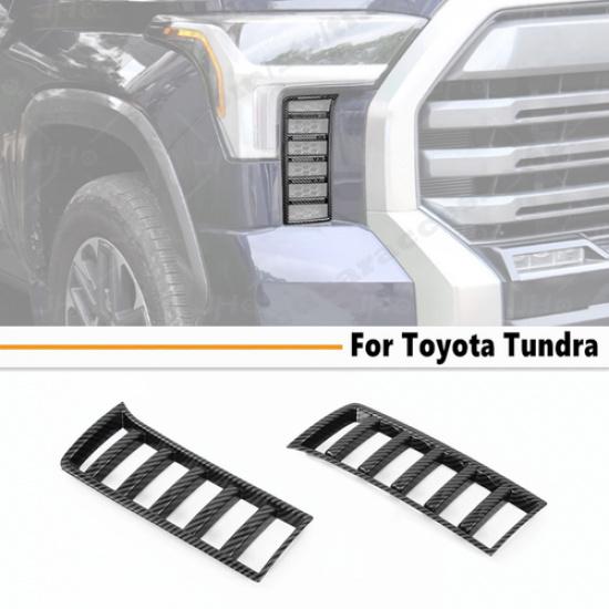 Для -2025 Toyota Tundra Углеродное волокно Рамка вентиляционного отверстия решетки фар Накладка