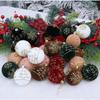 Velvet Christmas Spheres 6CM Christmas Tree Decoration Flocking Painted Balls  Holiday Use