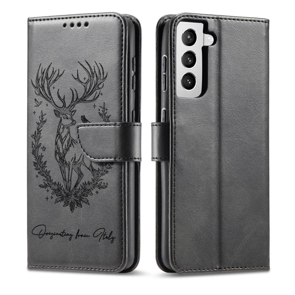 Emboss 3D Animal Leather Phone Wallet Case Book Stand For iPhone 17 16 Pro Max Samsung Xiaomi Redmi Note 14 Honor Oppo Magnetic Card Holder Flip Cover