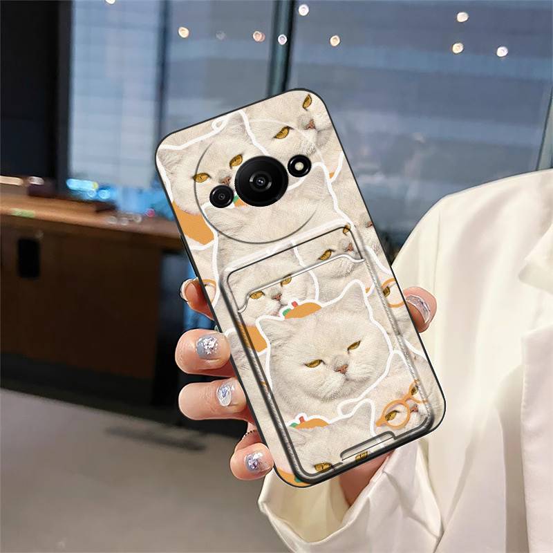 Card sleeve Full wrap Phone Case For Redmi A3 4G/A3X/Xiaomi POCO C61 4G Cover protective Anti-knock Back Cover TPU Cute