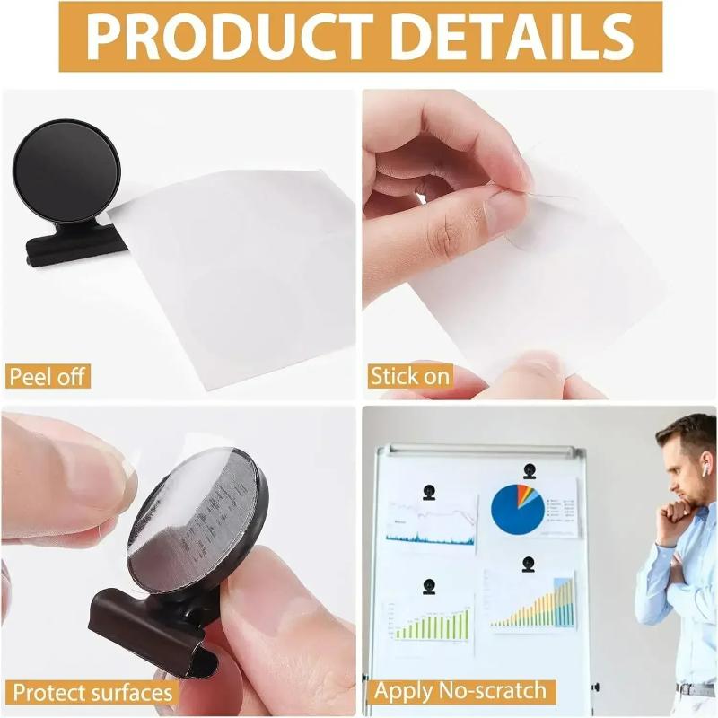 Durable Magnetic Photo Clips 3/12Pcs Metal Fridge Magnet Clips for DIY Picture Display Home Organization