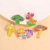 Colorful Mushroom Collection Enamel Brooches Cute Agaric Golden Pins For Backpack Bag Hat Jewelry Decoration