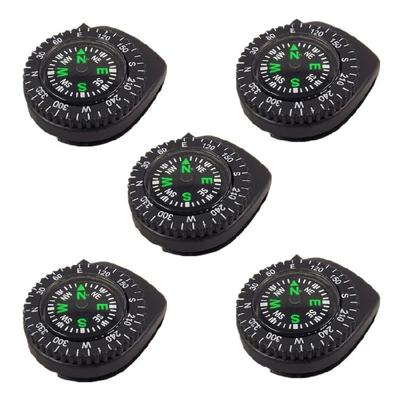 5pcs Mini Portable Compass  Watch Band Slip Navigation Compass  Wrist Camp Navigation Compass Watch Strap