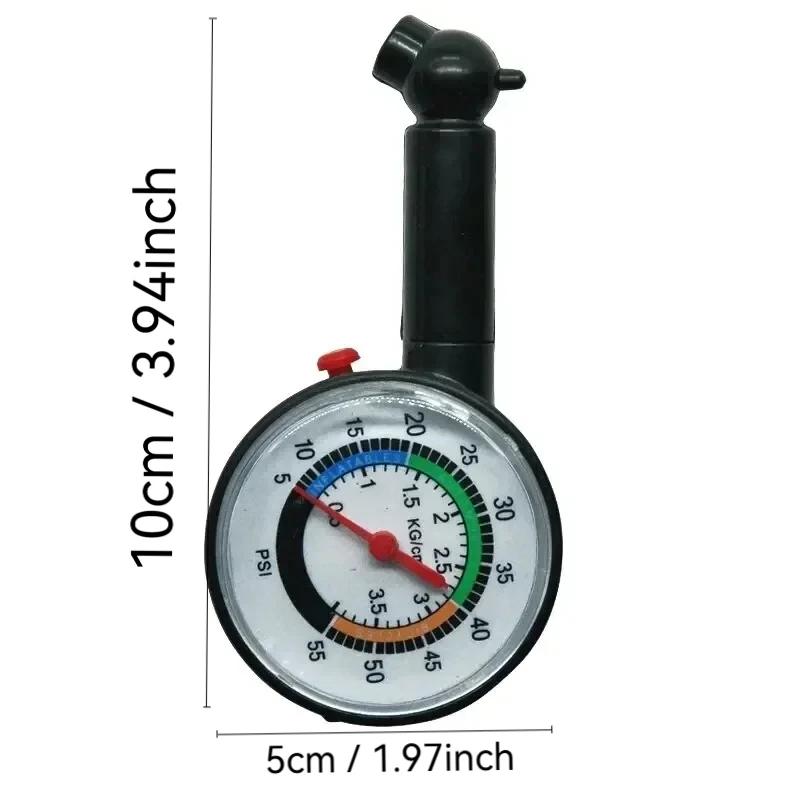 Car Tire Pressure Gauge High Precision Pointer Type Inflation Detection Meter