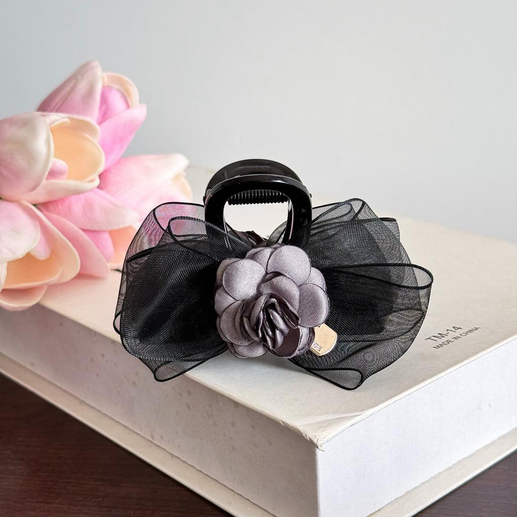 Elegant Rose Hair Clip In Mixed Material For Stylish Women Perfect For Spring 2024 Fashion