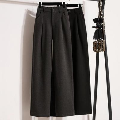 DIMANAF 2024 Plus Size Nové Dlhé nohavice Dámske Elastické Voľné Hrubé Vintage Pevné Vysoký pás Mäkké Voľné Základné Ležérne nohavice Široké nohavice 5XL