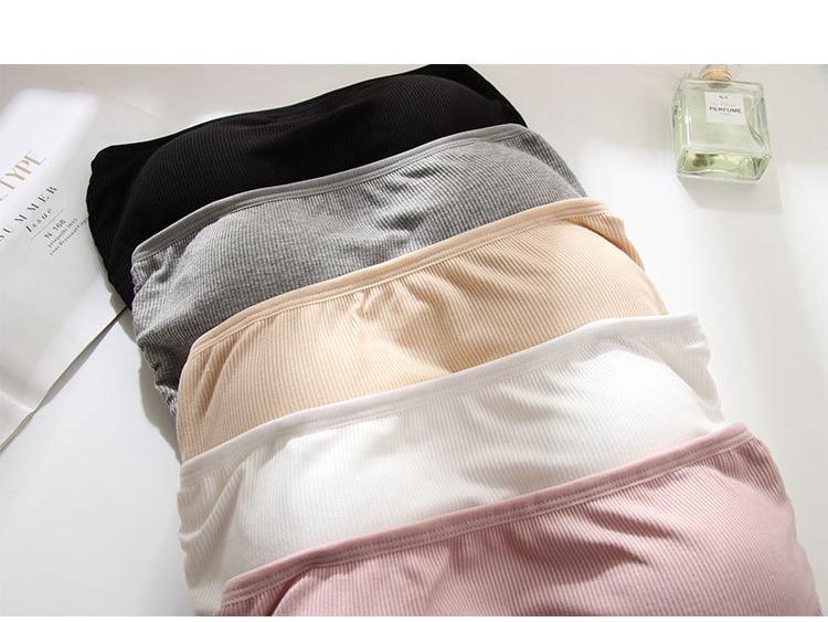 Women's Strapless Bandeau Bra with Criss-Cross Back - Anti-Exposure, Breathable, and Thin with One-Piece Chest Pad