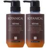 Refine Head Spa Color Treatment R4 (300g, Non-Amino, Mild) for Gray Hair (2 Bottles, Dark Brown)