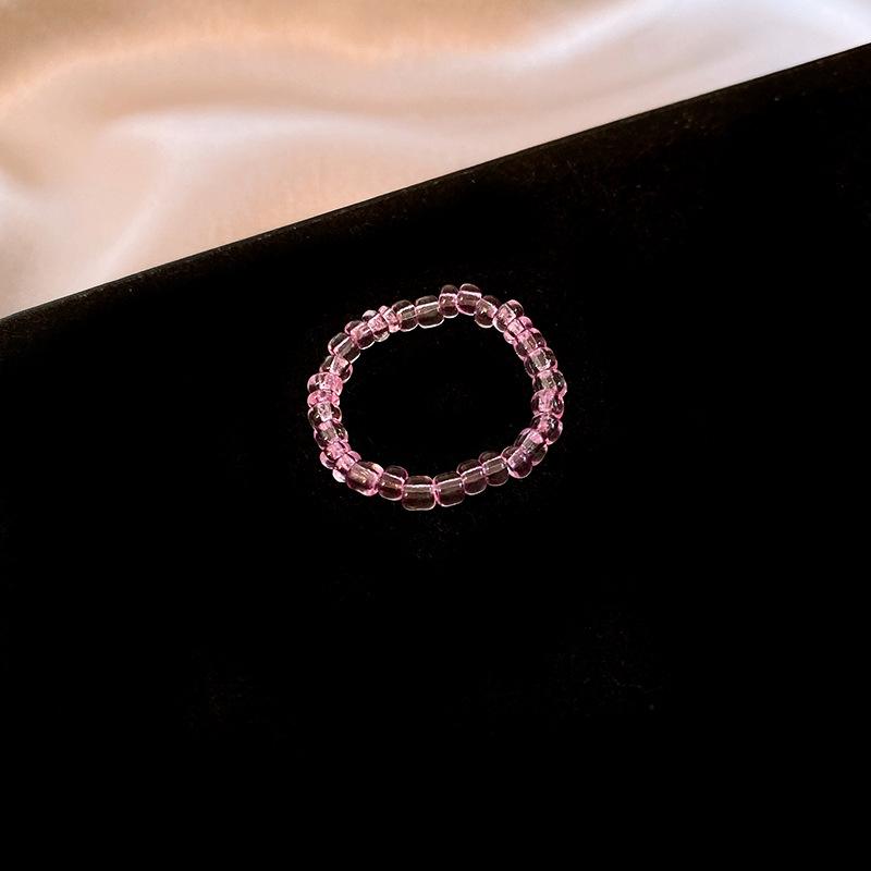 

Glazed irregular flower butterfly elastic ring fashion simple ring fresh wind jewelry jewelry women s high sense