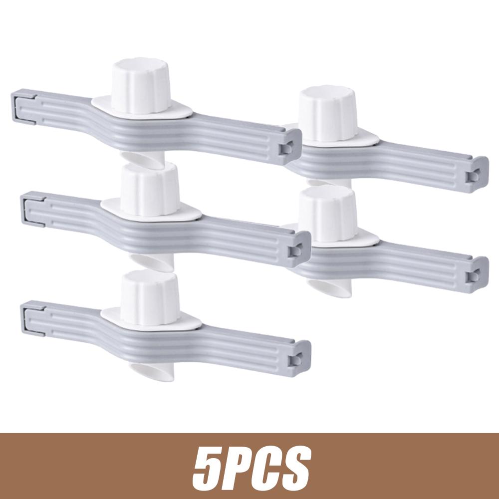 

Зажим для упаковки приправ, зажим для упаковки закусок и специй, зажим для хранения кофейных пакетов, зажим с крышкой, кухонные принадлежности, инструменты для свежей еды 5pcs