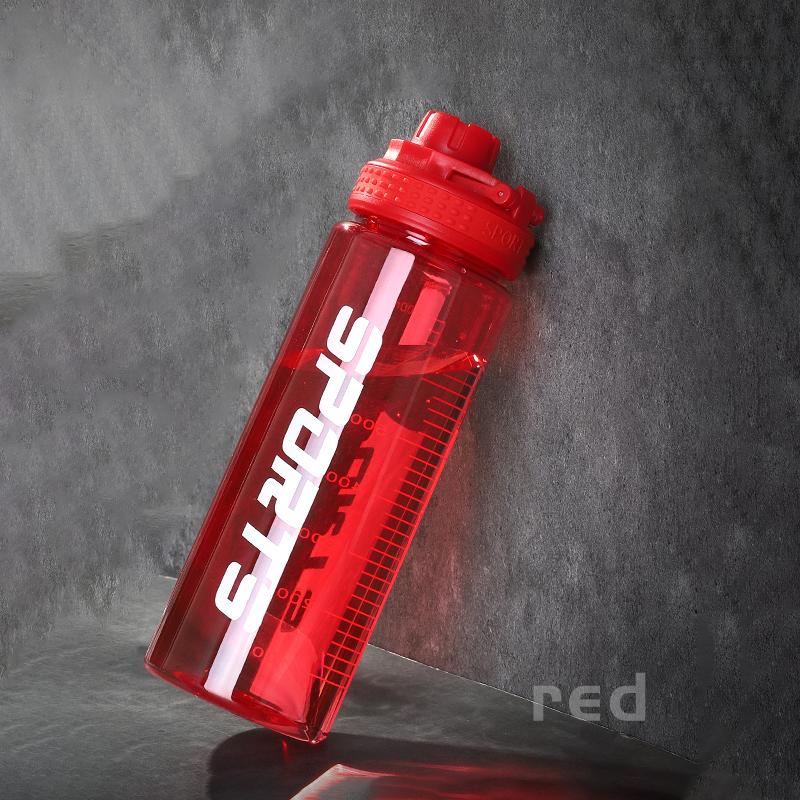 

700 мл спортивная бутылка для воды бесплатная портативная герметичная пластиковая посуда для питья тур спортзал на открытом воздухе путешествия спорт прозрачная чашка для воды 700ml