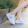 Autumn new leather waterproof student butterfly board shoes lace-up