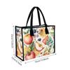 Watercolor Fruit Printed Tote Bag Casual Large Capacity Handbag for Daily Use