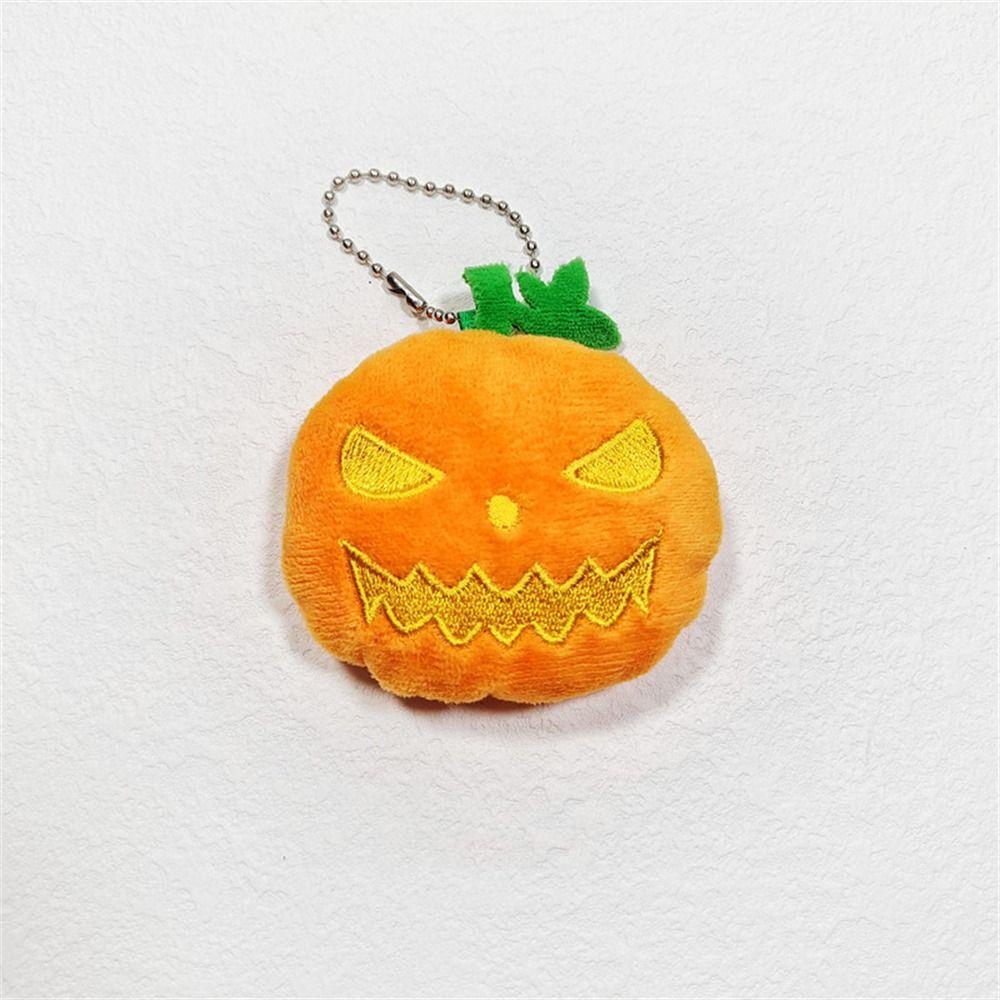 Plush Doll Halloween Bag Pendant Bag Charm Pumpkin Doll Keyring Pumpkin Keychain  Hanging Pendant