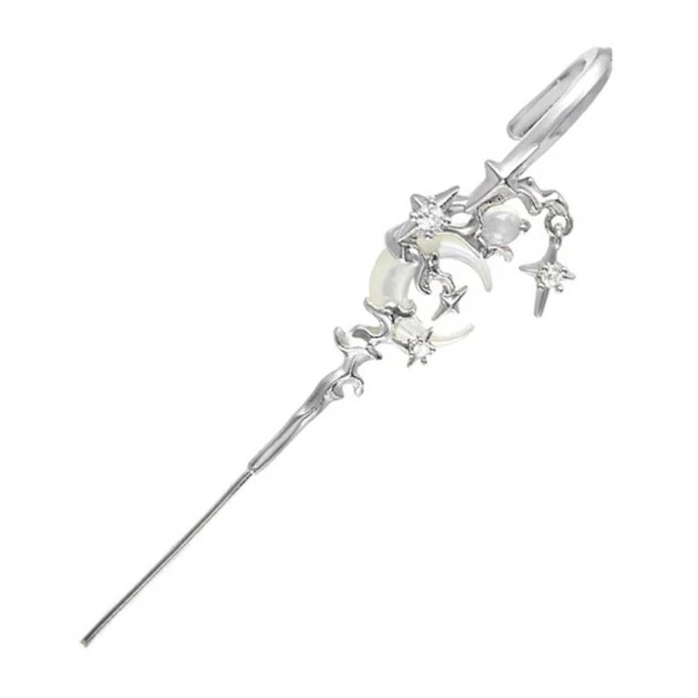 Charming Ear Jewelry Delicate Moon Ear Hook Piercing Earring Hooks for Women Wedding Birthday Daily Jewelry Accessories