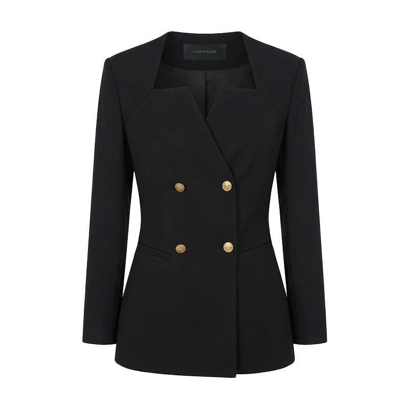 LadyS Elite Women's Solid Color Suit and Flared Pants Set
