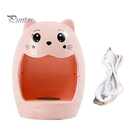 

Мультяшная лампа для ногтей, мини-портативная 6 Вт, 3 светодиода, питание от USB, гель-лак для сушки, УФ-светодиодный светильник для ногтей, маникюрная сушилка, инструменты для дизайна ногтей розовый