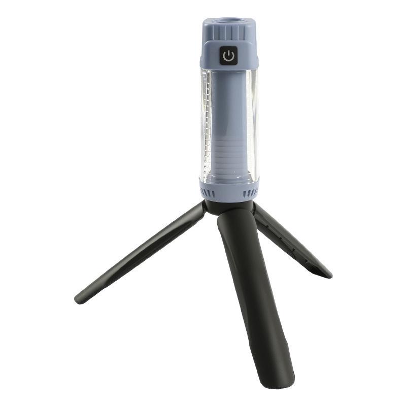 Tri-Color Rechargeable Retro Camping Lantern & Flashlight Combo