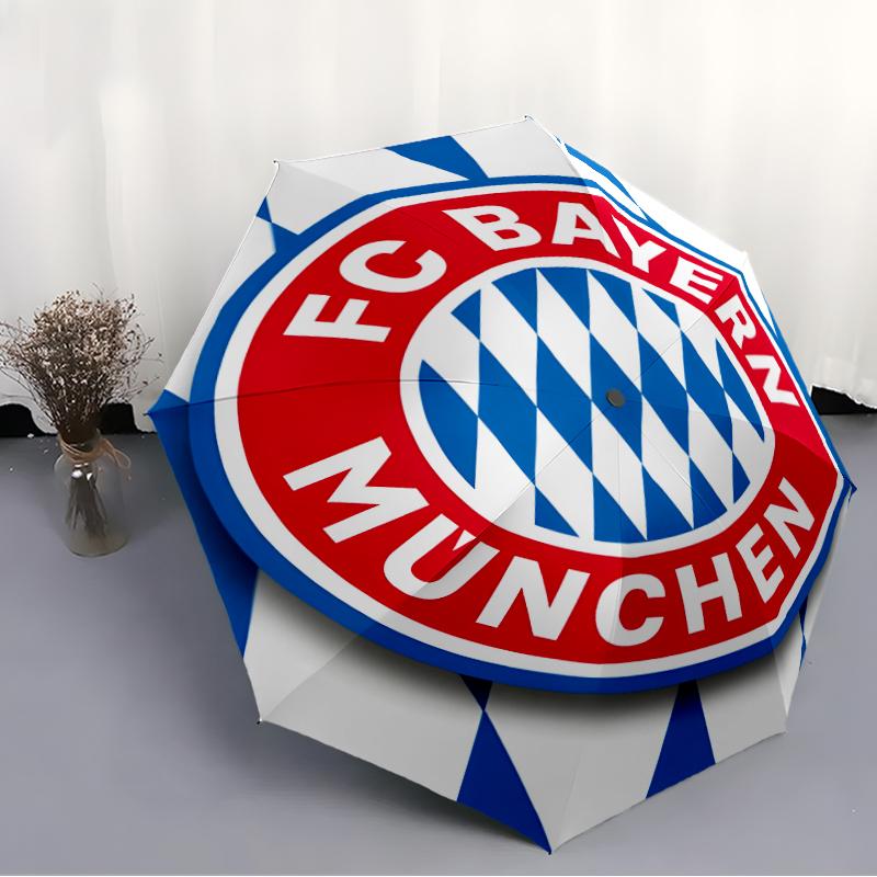 1pc B-Bayern Munich (8) Umbrella, Sun Protection, And UV Shielding. It Has Eight Sturdy Ribs for Outdoor Use And Perfect As a Holiday Gift