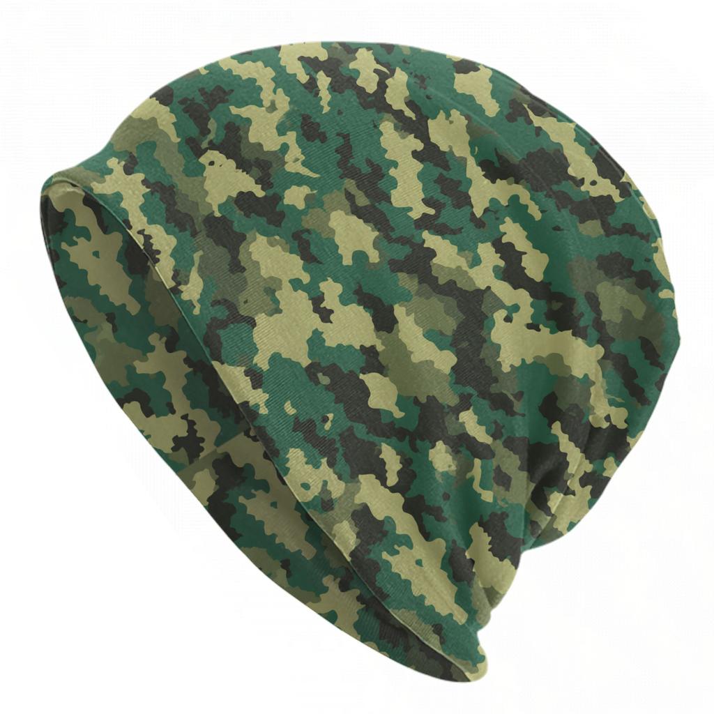 Camo Camouflage Cap Cool Autumn Winter Street Skullies Beanies Hat Spring Warm Head Wrap Bonnet Knit Hat