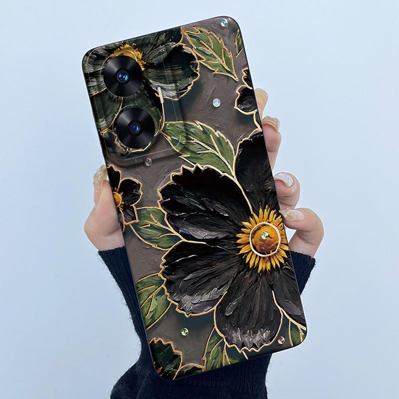 Hülle für Realme C55 NFC Realme C55 4G Narzo N55 2023 Handyhülle Süßer Panda Süße Mädchen Katzen Weiches Silikon Stoßfeste Abdeckung