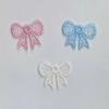 20pcs European Style Bowknot Applique Mini Mesh Embroidery Patch DIY Accessory Material Exquisite DIY Handmade Accessories