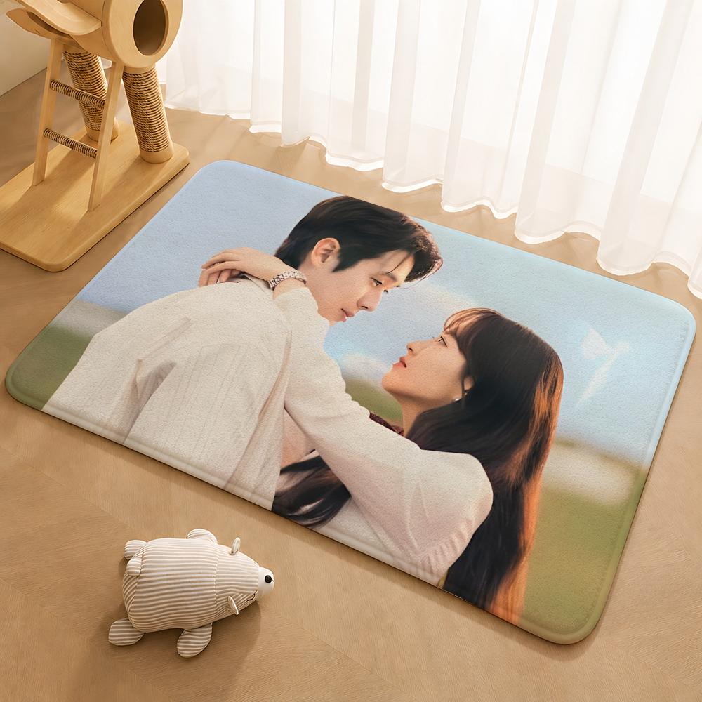 Korean TV series Melo Movie Floor Mat Floor Mat Soft Flannel Non-Slip Door Rug for Living Room