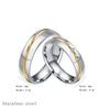 Unisex Classic Stainless Steel Zircon Ring Fashionable Accessory for Men And Women Jewelry Gift