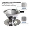 Food Grade Stainless Steel Pour Over Coffee Filter Mesh For Home Office Coffee Lovers Daily Brewing