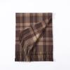 Plaid scarf men's autumn and winter classic trendy earth color warm versatile imitation cashmere scarf for boyfriend