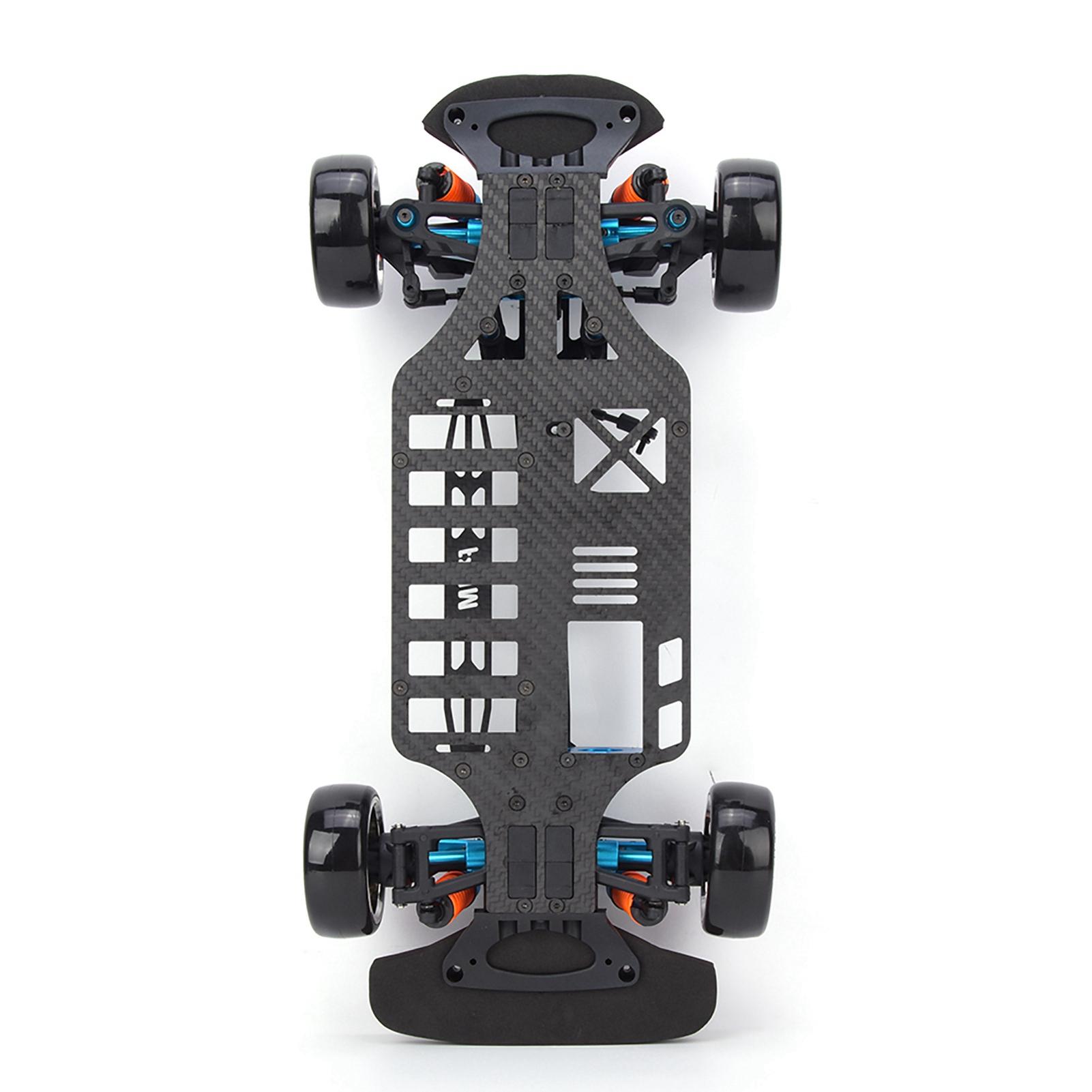 

Wheelbase Frame Carbon Fiber Chassis Bumper for TT01/TT01E 1/10 RC Car Model